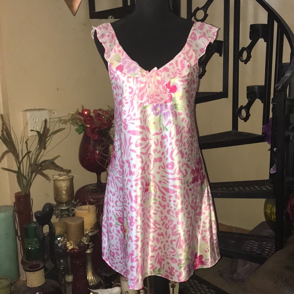 Morgan Taylor Robe & Chemise Slip Nightgown & Robe set - Picture 3 of 5